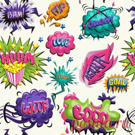 Векторный бесшовные модели комических значок Более миллиона свободных векторов, PSD, фотографии и бесплатные иконки. Эксклюзивные халявы и все графические ресурсы, которые необходимые для ваших проектов