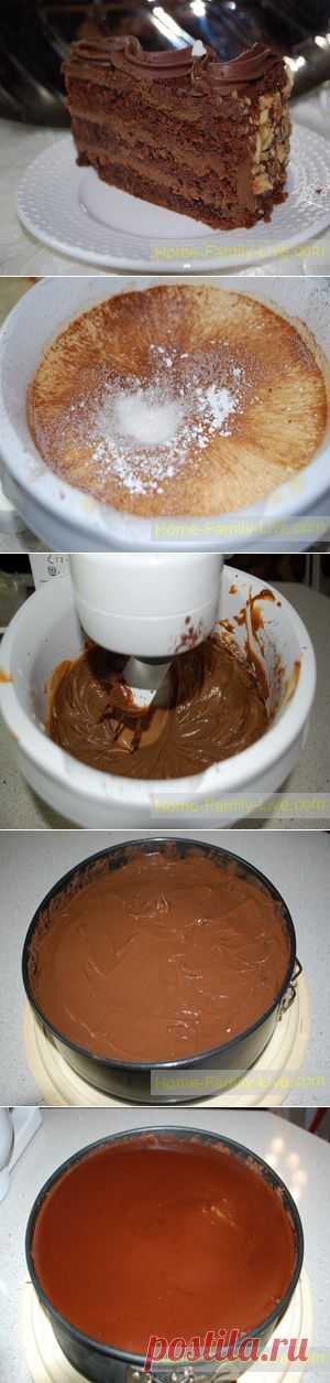 Торт шоколадный -пошаговый фоторецепт - десертКулинарные рецепты