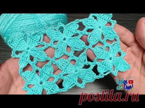 Hermoso motivo de crochet para blusas y vestidos para estar a la moda
