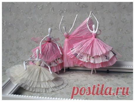 Красавицы-балерины из салфеток. Просто и эффектно! | ЖЕНСКИЙ МИР