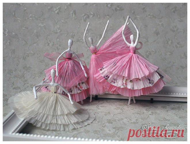 Красавицы-балерины из салфеток. Просто и эффектно! | ЖЕНСКИЙ МИР