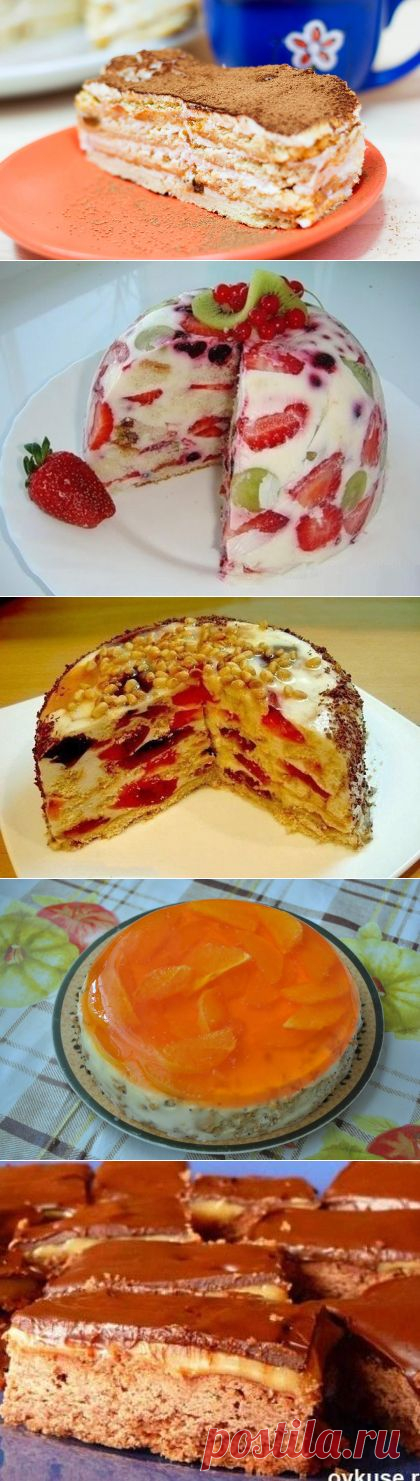 5 аппетитнейших тортов без выпечки - Простые рецепты Овкусе.ру