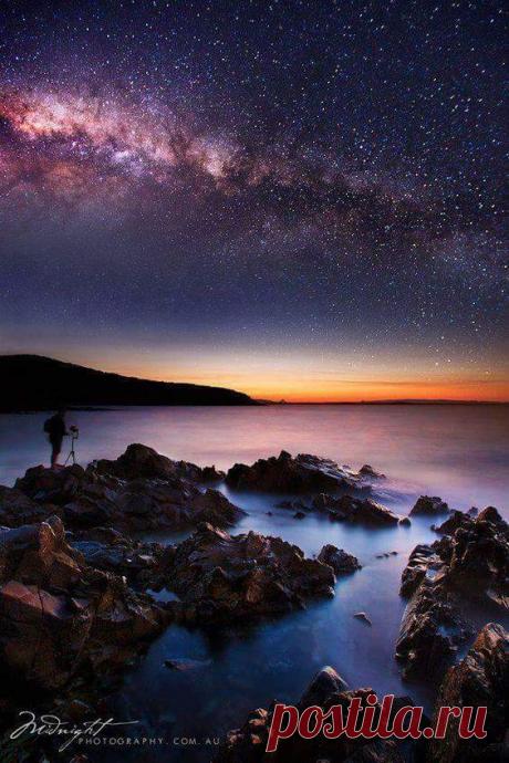 angelillo — Milky Way Rising Over Noosa National Park, QLD...
