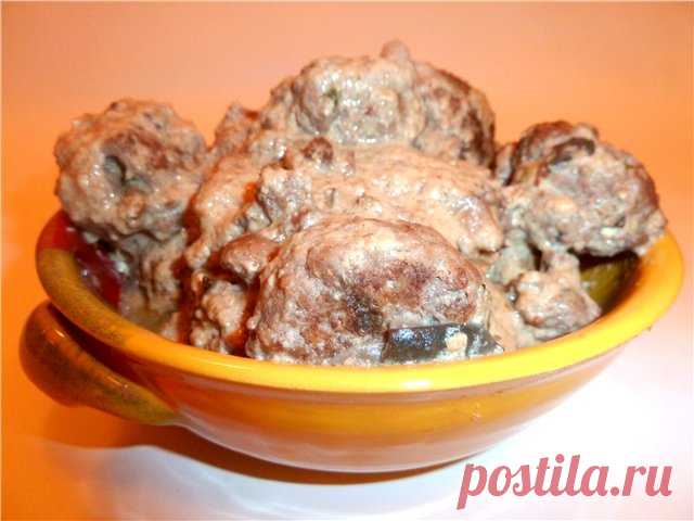 Тефтели мясные с грибами в ореховом соусе ( два в одном ) пошаговый рецепт с фотографиями