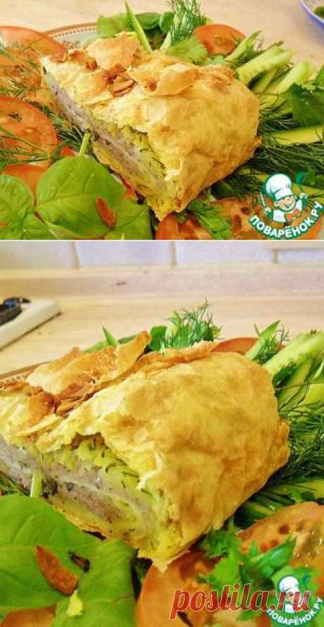 Пирог из лаваша и картофеля - кулинарный рецепт