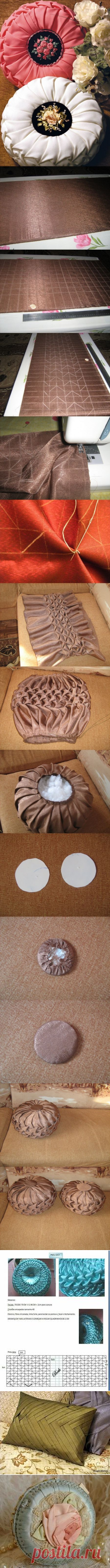 DIY Satin Puffed Beanbag Wheel Cushion | Уроки По Изготовлению Подушек, Подушки и Сатин