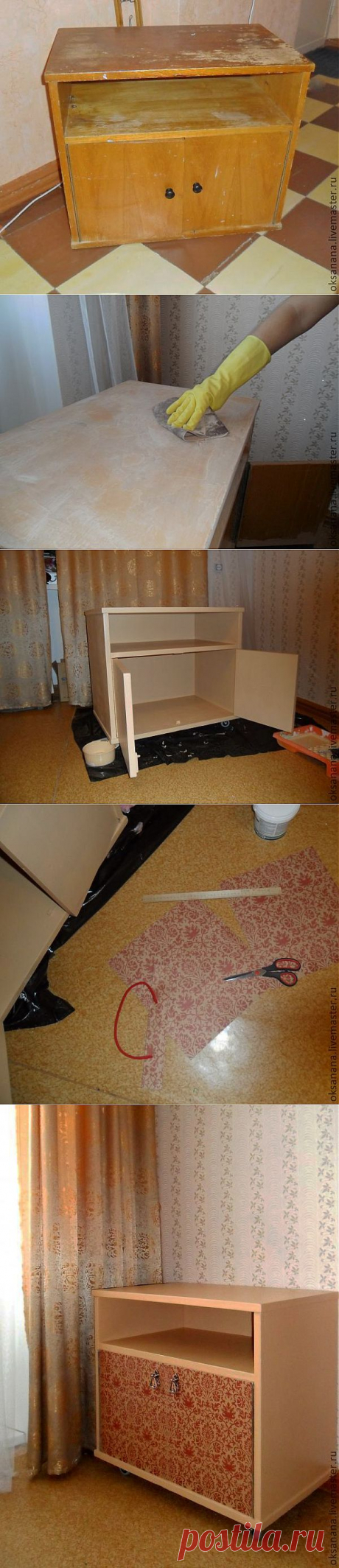 Преображение старой тумбочки - Ярмарка Мастеров - ручная работа, handmade