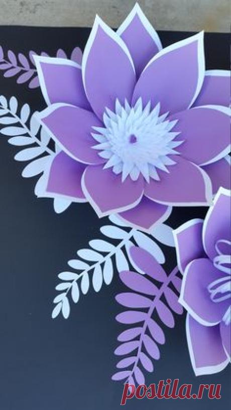 Pared de flores de papel personalizado Custom papel flor