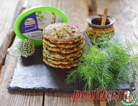 Кабачковые оладьи с творожным сыром – кулинарный рецепт