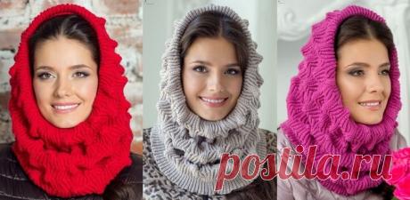 Вяжем шапку и снуд спицами