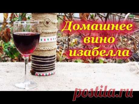 Домашнее вино из винограда изабелла, от сбора винограда до дегустации вина - YouTube