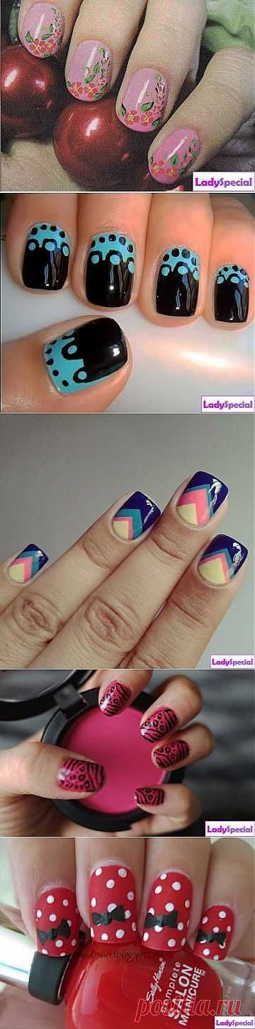 Рисунки на коротких ногтях - Женский журнал LadySpecial.ru