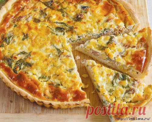ЛОРАНСКИЙ ПИРОГ С КУРИЦЕЙ И ГРИБАМИ с необычным вкусом и хрустящей корочкой