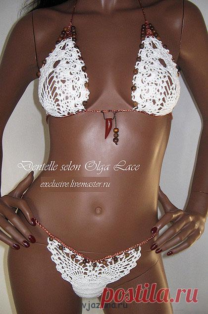 Самые красивые вязаные купальники крючком, 50 фото с описанием | Вязана.ru