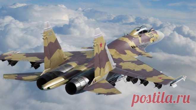 «Тридцать пятый» так же, как и Су-34, имеет 12 точек подвески, на которых располагается самое различное вооружение. На сегодня в распоряжении ВСК РФ находится около пятидесяти таких истребителей – машина активно производится.