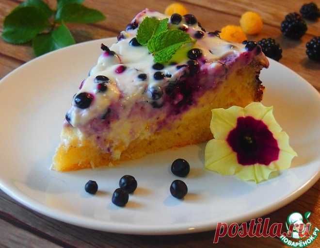 Быстрый черничный пирог – кулинарный рецепт
