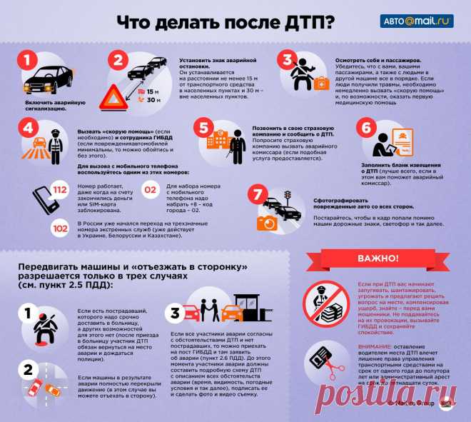Что делать при ДТП