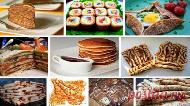 ТОП - 15 лучших рецептов блинов на Масленицу 2016 – Вкусные рецепты для всей семьи