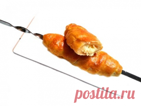 Пеновани ХАЧАПУРИ на шампурах – грузинская кухня / Puff khachapuri on skewer – Georgian cuisine