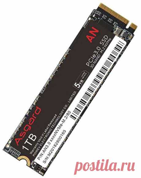 Жесткий диск SSD M.2 для ноутбука Asgard AN3 512gb nvme RED