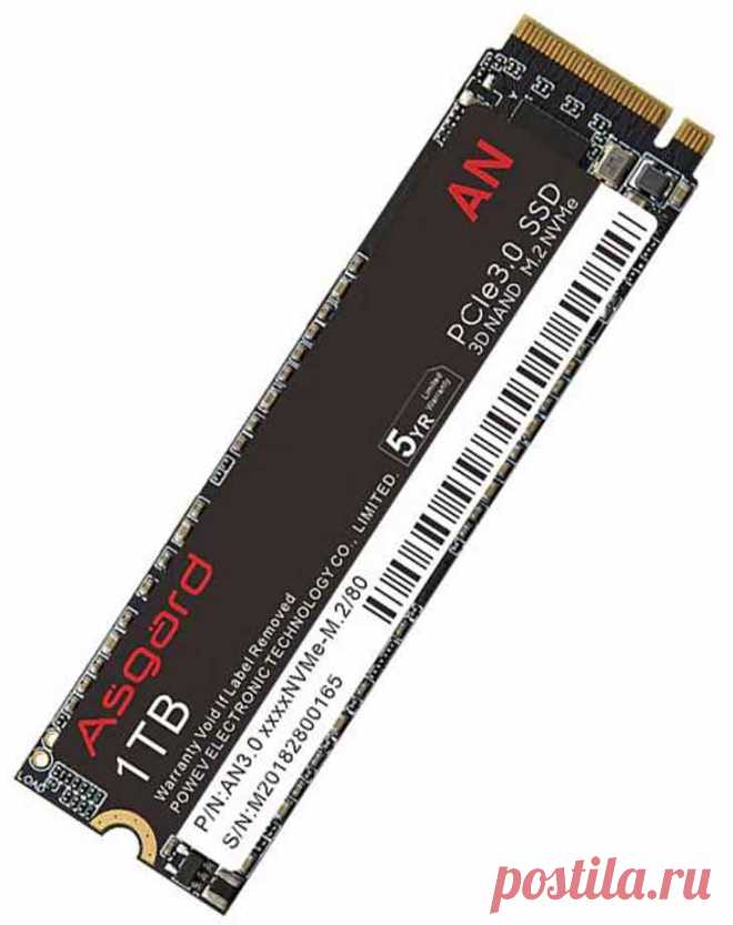 Жесткий диск SSD M.2 для ноутбука Asgard AN3 512gb nvme RED