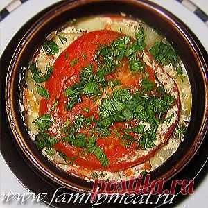 Мясо с картошкой в горшочке.