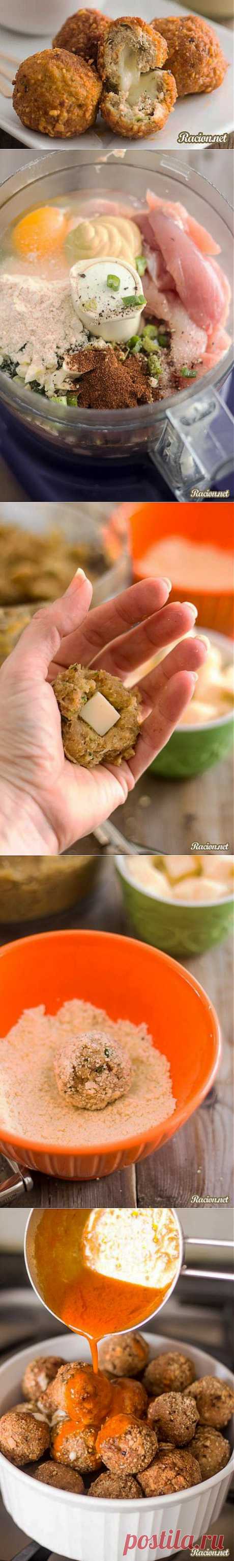 Мясные шарики фаршированные моцареллой | Ваши любимые рецепты