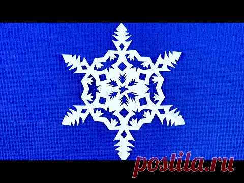DIY. Новогодние ПОДЕЛКИ - Как сделать красивую СНЕЖИНКУ своим руками!!