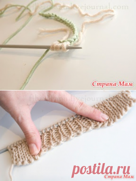 Итальянский набор петель с использованием крючка - Вязание - Страна Мам