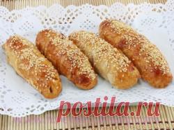 Любимые рецепты &raquo; Слоеные спиральные пирожки с фаршем