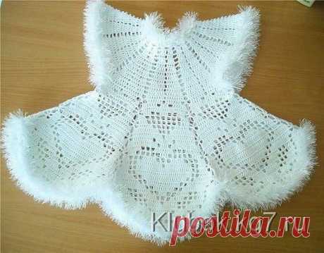 Платье для девочки&quot;снежинка&quot; | Клубок