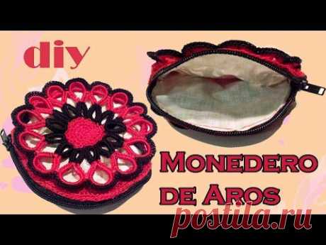 # Monedero #FlordeAros #ReciclandoArosdePlastico - YouTube