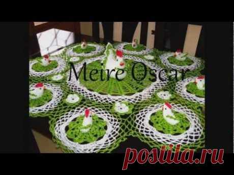 Pintura em tecidos e crochê com Meire Oscar - YouTube