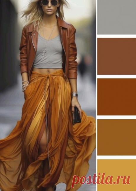 Серые и янтарные цвета создают насыщенную и яркую цветовую палитру