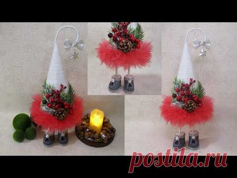 DIY .🎄Ёлочка на ножках ТОПОТУШКА своими руками🎄