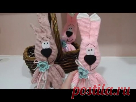 ♥♥ Зайчики крючком + описание ♥♥ - YouTube