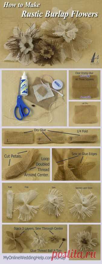 Burlap Flower Tutorial