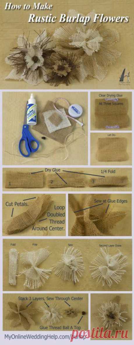 Burlap Flower Tutorial
