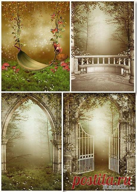 Растровый клипарт - Волшебный сад » RandL.ru - Все о графике, photoshop и дизайне. Скачать бесплатно photoshop, фото, картинки, обои, рисунки, иконки, клипарты, шаблоны.