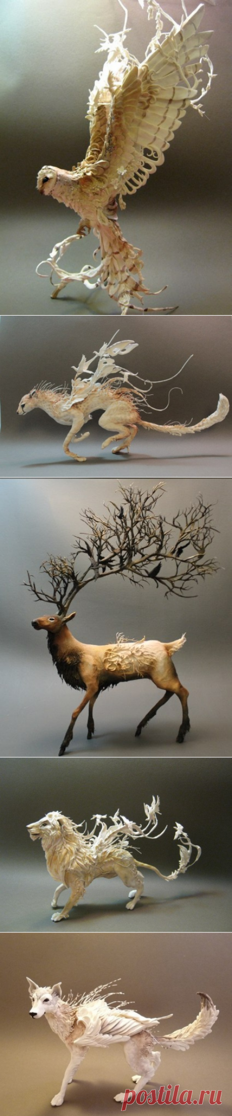 Скульптор из Канады Эллен Джун Джеветт (Ellen June Jewett) восхищается природой и очень любит фэнтези. Невероятные творения Эллен – это воплощения сказочного мира, существующего в ее фантазиях и мечтах.