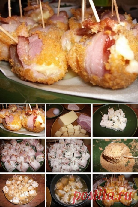 Сырные кубики в панировке - лучшая закуска к пиву! - У нас так