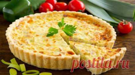 киш-лорен с курицей и грибами-традиционный французский пирог