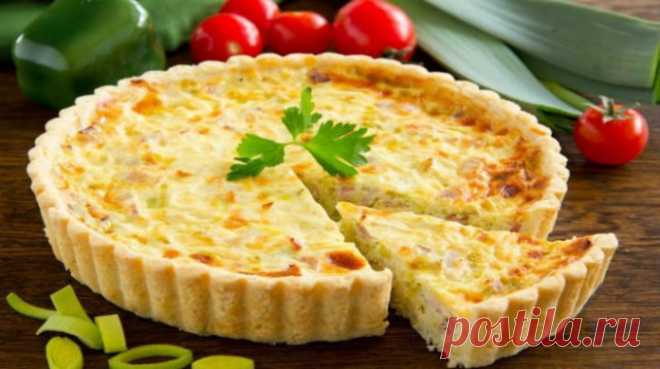 киш-лорен с курицей и грибами-традиционный французский пирог