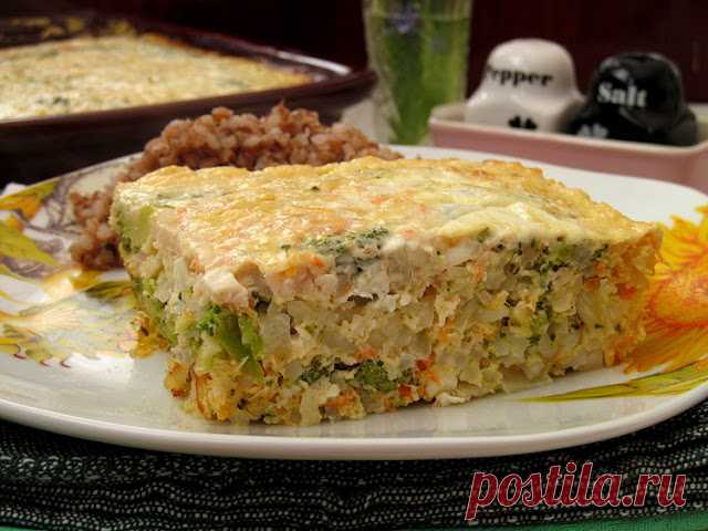 Постигая искусство кулинарии... : Куриная запеканка с рисом и брокколи