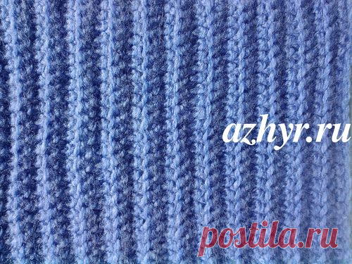 Резинка крючком столбиками без накида | АЖУР - схемы узоров