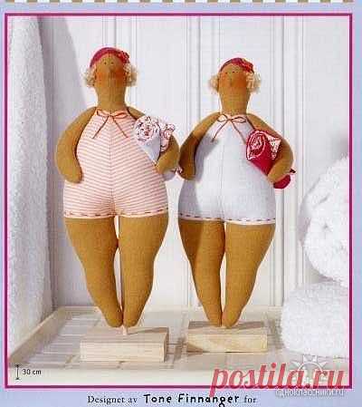 Тильда купальщица.Выкройка.