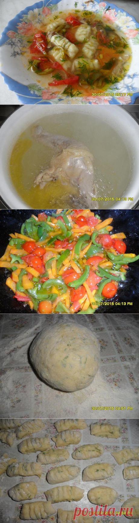 Куриный суп с картофельными ньоками