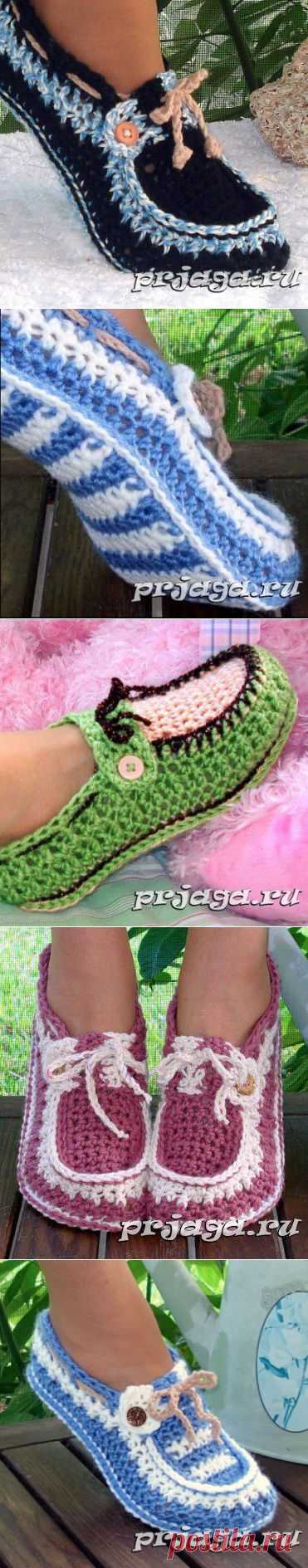 Великолепные тапочки крючком от Genevive_Too