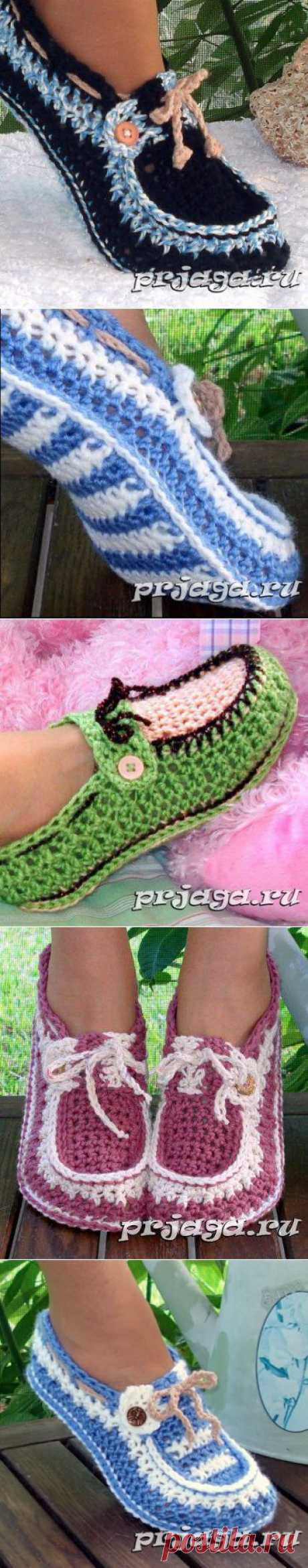 Великолепные тапочки крючком от Genevive_Too