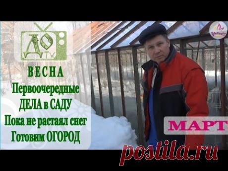 САДОВЫЕ РАБОТЫ в МАРТЕ. С чего начать после зимы? ПОЛЕЗНЫЕ СОВЕТЫ